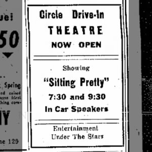 First Circle Drive-In ad