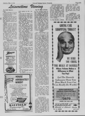 Colorado Springs Gazette-Telegraph from Colorado Springs, Colorado on May 2, 1970 · Page 43