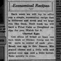 Recipe for Cheesed Eggs