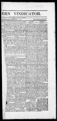 The Western Vindicator from Rutherfordton, North Carolina • Page 1