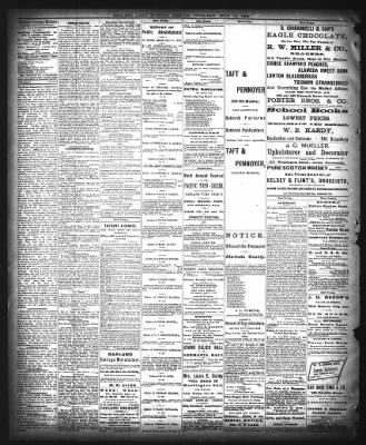 Oakland Tribune from Oakland, California on July 19, 1883 · Page 2