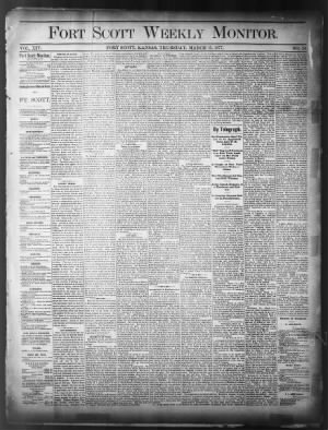 Fort Scott Tribune and The Fort Scott Monitor from Fort Scott, Kansas • Page 1