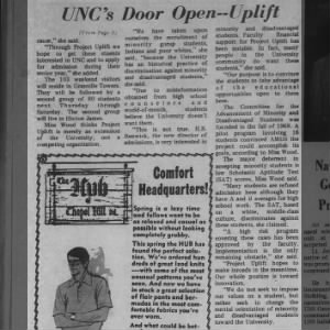 UNC's Door Open--Uplift, DTH 04.09.70cont