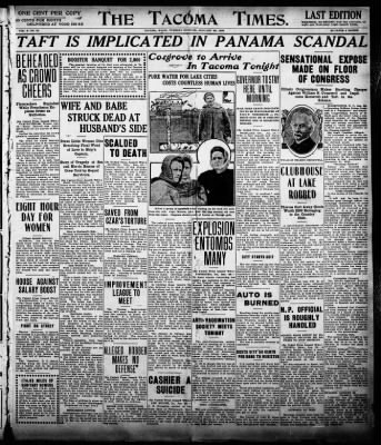 The Tacoma Times from Tacoma, Washington on January 26, 1909 · Page 1