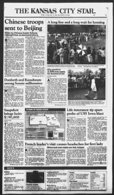 The Kansas City Star from Kansas City, Missouri on May 19, 1989 · 1