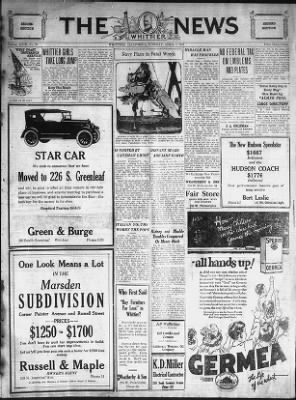 The Whittier News from Whittier, California on April 3, 1923 · 7