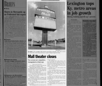 Lexington Mall Cinemas closed