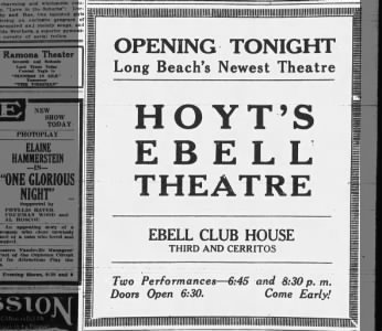 Hoyt's Ebell Theatre opening