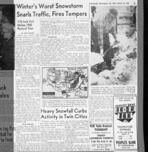 snow, March 16, 1960