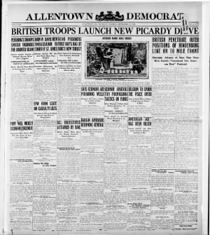 The Allentown Democrat from Allentown, Pennsylvania • Page 1