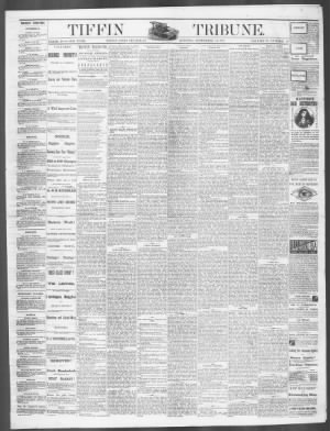 The Tiffin Tribune from Tiffin, Ohio • Page 1