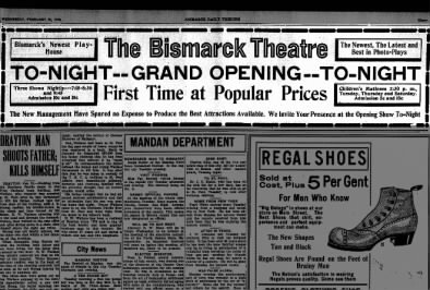 Bismarck theatre opening