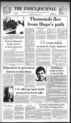The Index-Journal from Greenwood, South Carolina on September 21, 1989 · Page 1