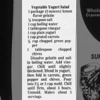 Vegetable Yogurt Salad 