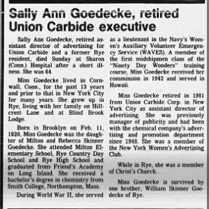 Obituary for Sally Abb Aiiffi