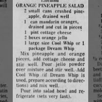 Orange Pineapple Salad