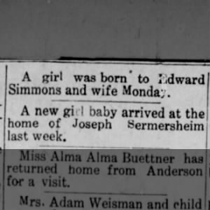 Baby Announcements 1912
