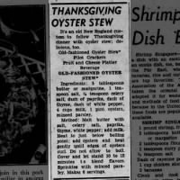 Old-Fashioned Oyster Stew (1953)