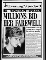 British newspaper coverage of Princess Diana's funeral on September 6, 1997