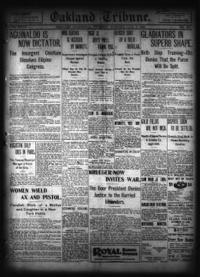 Oakland Tribune from Oakland, California on June 8, 1899 · Page 1