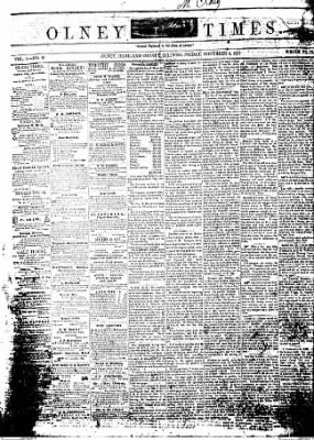 The Olney Times from Olney, Illinois on November 6, 1857 · Page 1