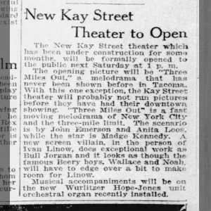Kay Street Theater opening