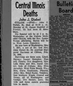 Obituary for John J. Diebel (Aged 85)