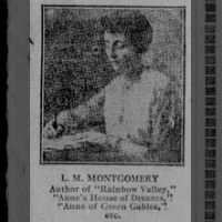 Picture of L. M. Montgomery, published in 1919