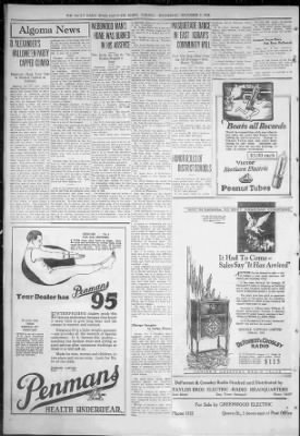 The Sault Star from Sault St. Marie, Ontario, Canada on November 3, 1926 · 8