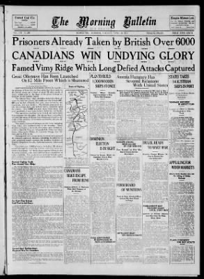 The Edmonton Bulletin from Edmonton, Alberta, Canada on April 10, 1917 · 1
