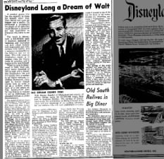 Disneyland long a dream of Walt Disney