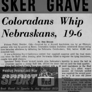 1960 Nebraska-Colorado football, part 1