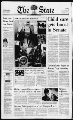 The State from Columbia, South Carolina on June 23, 1989 · 1