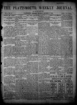 The Plattsmouth Journal from Plattsmouth, Nebraska • 1