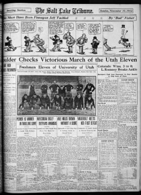 The Salt Lake Tribune from Salt Lake City, Utah on November 10, 1912 · Page 33
