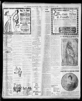 Evansville Courier and Press from Evansville, Indiana on November 5, 1902 · 4