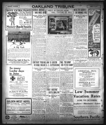 Oakland Tribune from Oakland, California on June 19, 1911 · Page 16