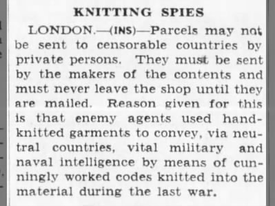 Knitting Spies