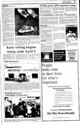 Del Rio News Herald from Del Rio, Texas on April 6, 1998 · Page 1