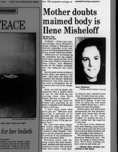 Ilene Misheloff - Mother doubts maimed body is Ilene Misheloff