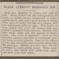 Black Currant Meringue Pie (1939)