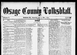 Osage County Volksblatt