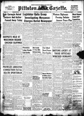 Pittston Gazette from Pittston, Pennsylvania on November 1, 1955 · Page 1