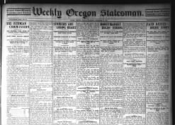 Weekly Oregon Statesman