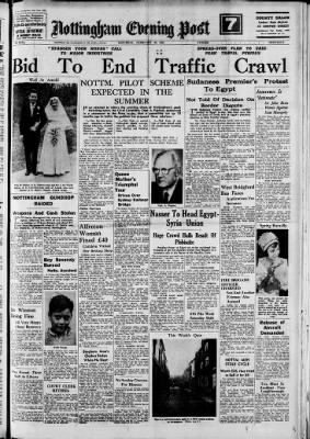 Nottingham Evening Post from Nottingham, Nottinghamshire, England on February 22, 1958 · 1