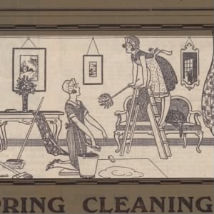 Spring cleaning image, 1930