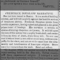 Frederick Douglass publishes his 1845  autobiography 