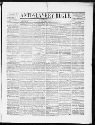 Anti-Slavery Bugle from Lisbon, Ohio on July 9, 1847 · Page 1
