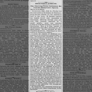 St Paul Globe 6 July 1886
