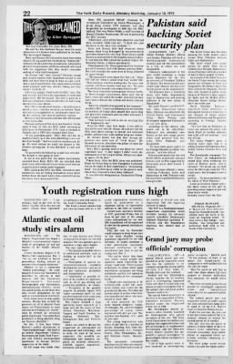 York Daily Record from York, Pennsylvania on January 10, 1972 · Page 22